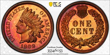 1909 1C Indian PR65RD