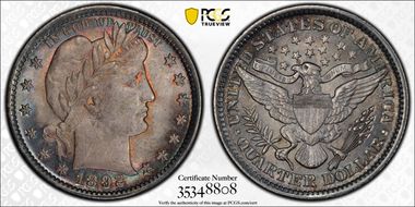 1892 25C MS64+ 