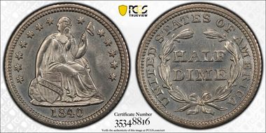 1840 H10C Drapery MS64