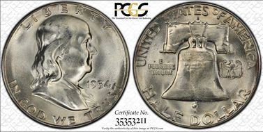 1954-S 50C MS66