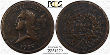 1793 1/2C VF25BN