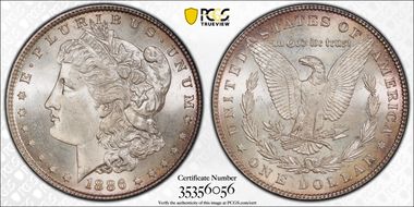 1886 $1 VAM 21 Line in M MPD MS66