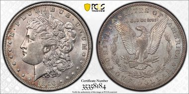 1896-O $1 AU58