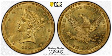1841 $10 MS61