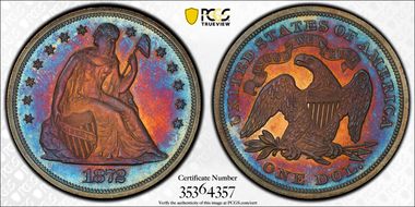 1872 $1 PR64+