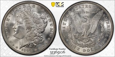 1890 $1 MS65