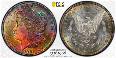 1880-S $1 MS67