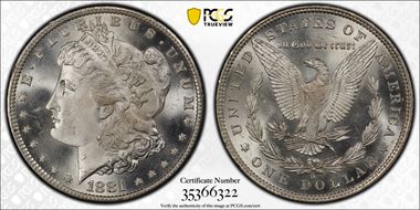 1881-O $1 MS66+
