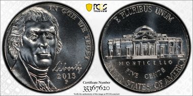 2013-P 5C MS68FS