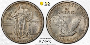 1917 25C Type 1 MS64FH