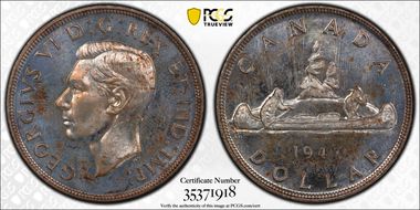 1947 S$1 Blunt 7 MS63