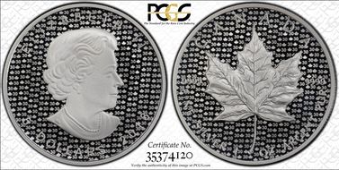 2018 $5 Maple Leaf Ag 30th Anniv. Modified PR PR70DCAM