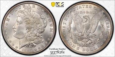 1884 $1 MS66+