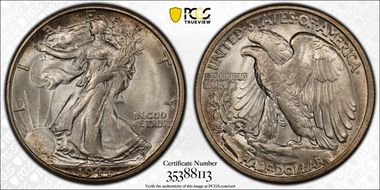 1944-S 50C MS66+