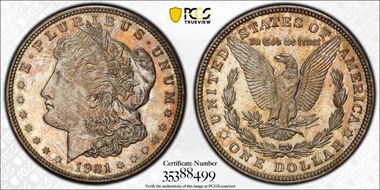 1921 $1 Zerbe Special Strike SP65