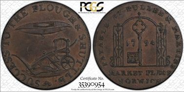 1794 TK 1/2D DH-19 Norfolk, Norwich AU58BN