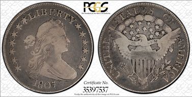 1807 50C Draped Bust F12
