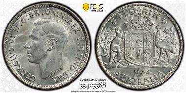 1944-S Florin KM-40  Ag MS63