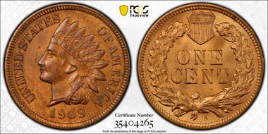 1909-S 1C Indian MS64RB