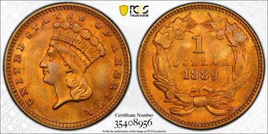1889 G$1 MS67