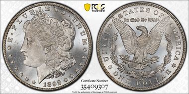 1892-CC $1 MS65+