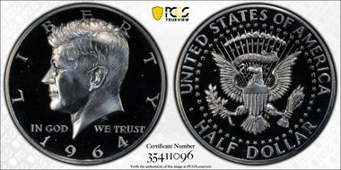 1964 50C Accented Hair PR67CAM