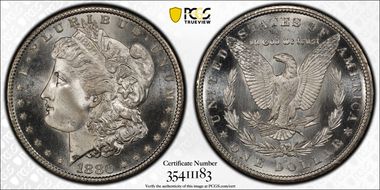 1880-S $1 MS67+ PL