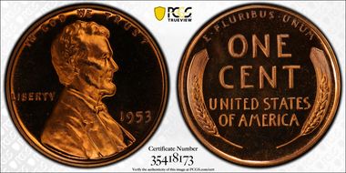 1953 1C PR67+ DCAM
