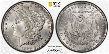 1899-O $1 MS67+