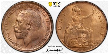 1912 1D S-4051 MS64RB