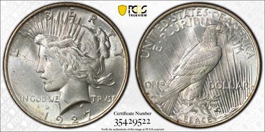 1927-D $1 MS64