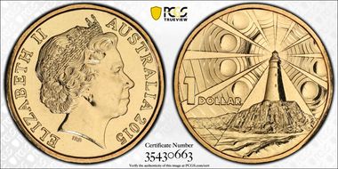 2015 $1 Lighthouse Aid to Navigation MS68
