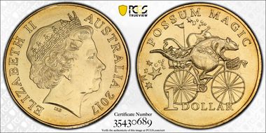 2017 $1 Possum Magic Cycling in Search for Food MS67