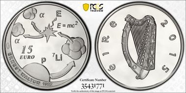 2015 € 15 Ernest Walton PR69DCAM