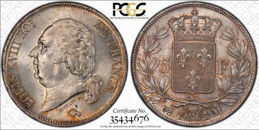 1824-M 5 Fr Gad-614 MS64