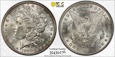 1900-O/CC $1 VAM 8A, Overmintmark MS64