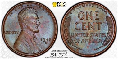 1942-D 1C MS65BN
