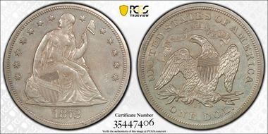 1872-CC $1 MS60