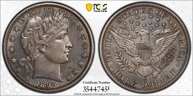 1896-O 50C AU50