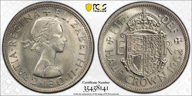 1962 1/2 Cr S-4145 MS64+