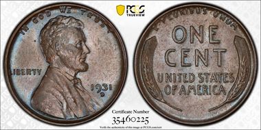1931-D 1C AU58BN