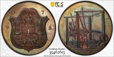 1792 Tk 1/2D DH-45 Norfolk, Norwich MS64BN