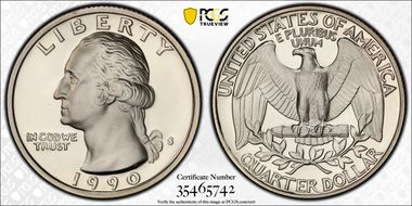 1990-S 25C DDO FS-101 PR69DCAM