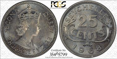 1968 25C MS63