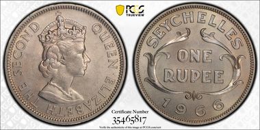 1966 Rupee MS65