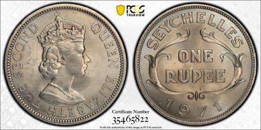 1971 Rupee MS64