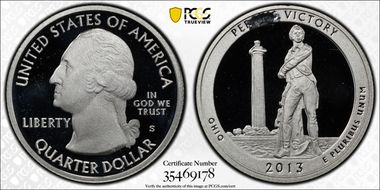 2013-S 25C Perry's Memorial NP-Silver PR69DCAM