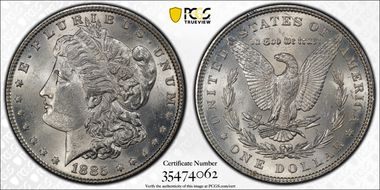 1885 $1 MS62