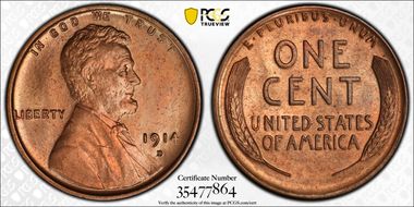 1914-D 1C MS65RD