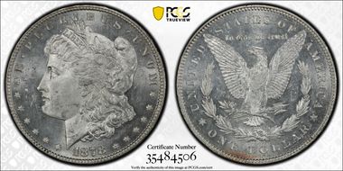 1878 7/8TF $1 VAM 44, Tripled Blossoms MS63